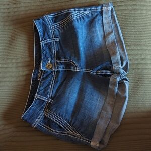 Maurices Dark Blue Jean Shorts